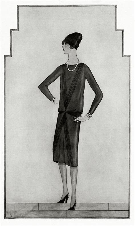 coco chanel black dress original photo|1926 vogue little black dress.